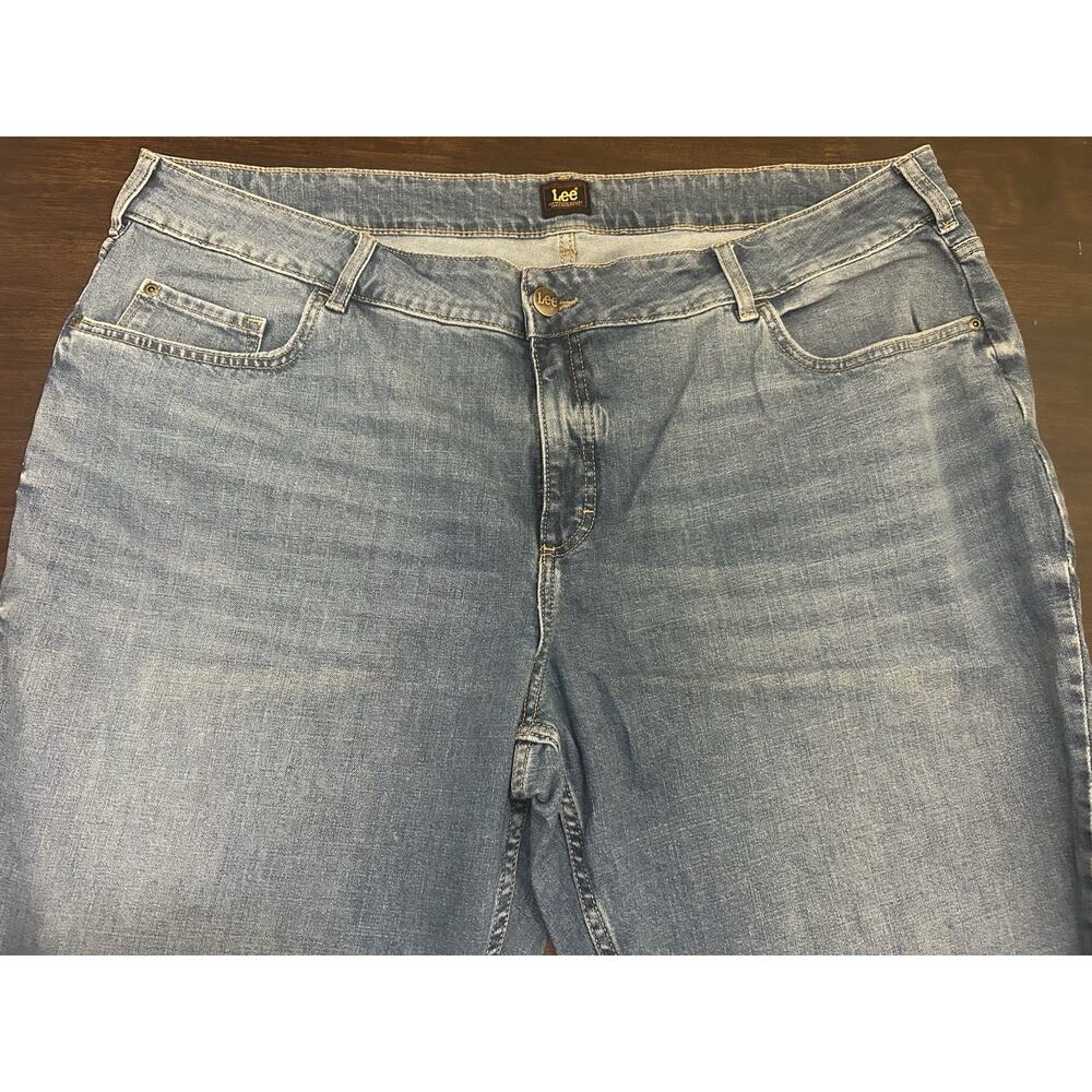 NWT Lee Friction Resistant Straight Mid Rise Denim 5-Pocket 26w - Picture 4 of 7